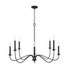 Capital Lighting Vincent 8 - Light Chandelier in  Black Iron - 4 of 4