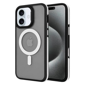 Entronix [Magnetic] Case Compatible with iPhone 17 - Translucent Matte Back w/ Rugged Edges - 1 of 4