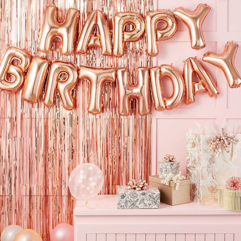 &#34;Happy Birthday&#34; Balloon Rose Gold - Spritz&#8482;, 2 of 11