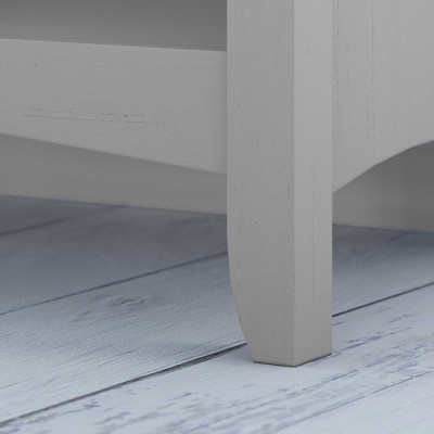 Cape Cod Gray 32" Casual Wood 5-Shelf Adjustable Bookcase