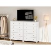 45" Tall 5-Drawer Dresser, Wooden Chest with Clothes Storage for Bedroom, Organizer Cabinet for Living Room & Hallway - 4 of 4