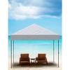 10'x10' Pop Up Canopy – Waterproof, UV-Resistant with Center Lock and 3 Sidewalls, perfect for picnics, camping, beach tents, and outdoor gatherings - 3 of 4