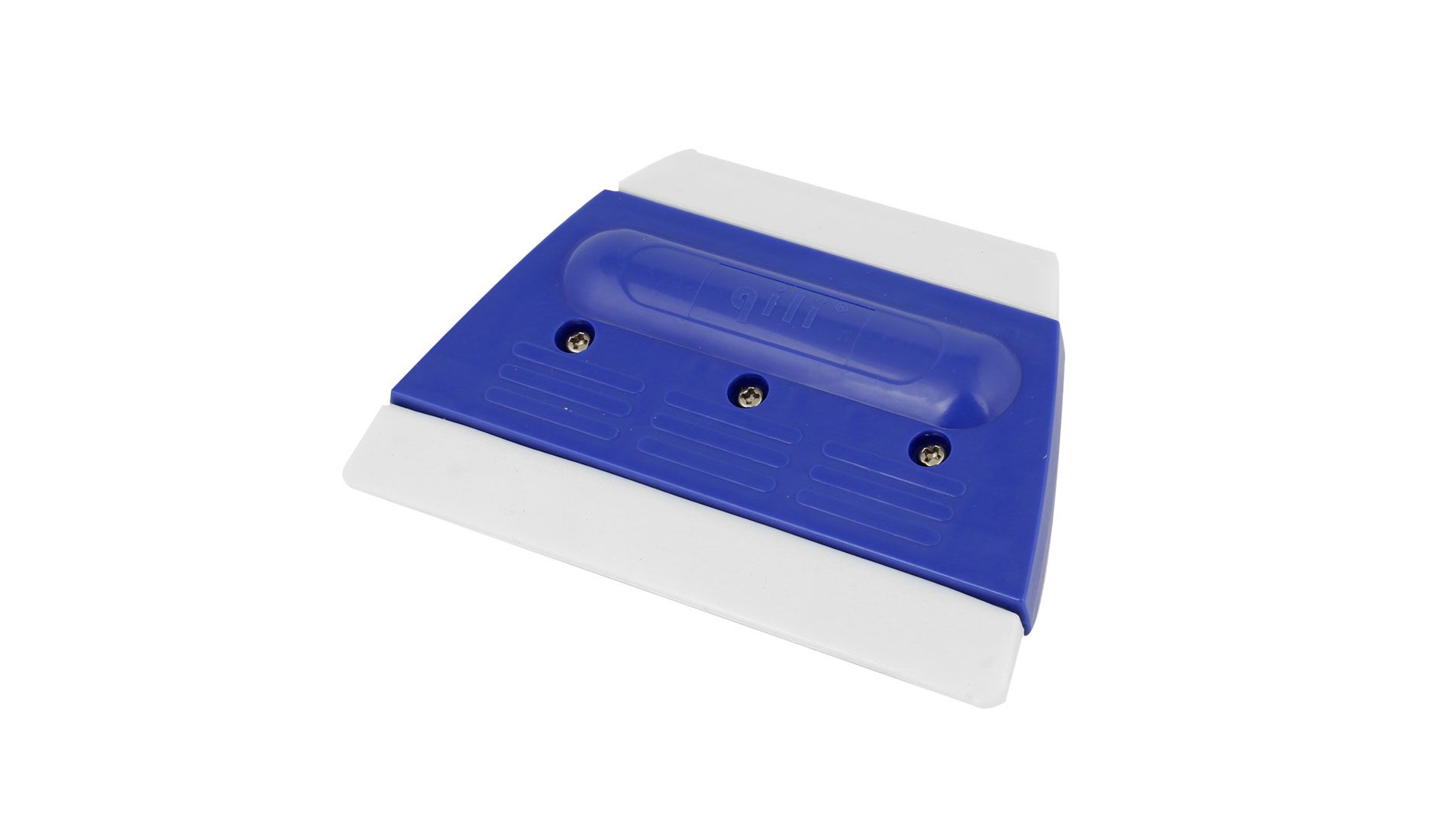 Unique Bargains Ladder Shaped Plastic Window Scraper Blade for Car Blue White