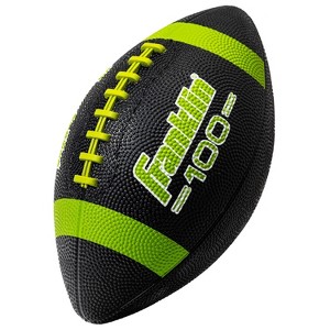 Franklin Sports Grip Rite 100 Rubber Junior Football - Lime - 1 of 2