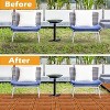 VINGLI Interlocking Deck Tiles, Anti-Slip Wood Tiles for All Weather, Outdoor Flooring for Patio, Poolside, 11.8”x11.8” - 3 of 4