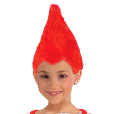 childs orange wig