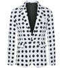 Lars Amadeus Men's Polka Dots Notch Lapel One Button Wedding Sports Coats - 2 of 4