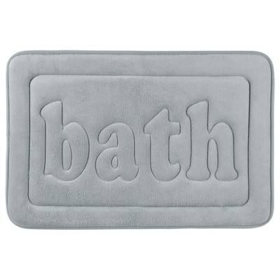 Unique Bargains Memory Foam Ultra Soft Non-slip Water Absorbent Quick Dry  Bathroom Mats Light Green 16 X 24 : Target