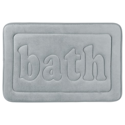 Unique Bargains Memory Foam Ultra Soft Non-slip Water Absorbent Quick Dry  Bathroom Mats Grey 20 X 32 : Target