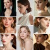 20 Pairs Gold & Silver Earrings Set, Dangle Drop Earrings for Women - 4 of 4