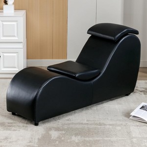 Mjkone 60 Inch Yoga Chair Chaise Lounges with Adjustable Head Cushion - 1 of 4