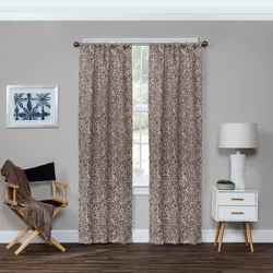 84"x37" Bryton Thermaweave Blackout Curtain Panel Brown - Eclipse