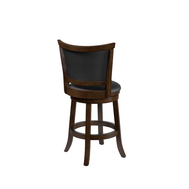 Set of 2 Counter Height Barstools Black Brown - CorLiving, 5 of 9