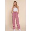 Slickblue Women's Mauve Tencel Long Pants, Soft Lightweight Fabric, Elastic Waist, Casual or Workwear Style, Size S-L - 3 of 4