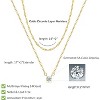 BRINJOY Women's Diamond Necklace 14k Gold-Plated Choker - 4 of 4