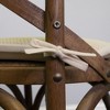 Honeycomb Memory Foam Non-Slip 16" x 16" Chair Cushion Pad with Ties by Sweet Home Collection® - 4 of 4