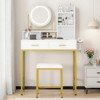 Garvee Adjustable Vanity Desk with Rotating Mirror for Bedroom and Dressing Room - 4 of 4