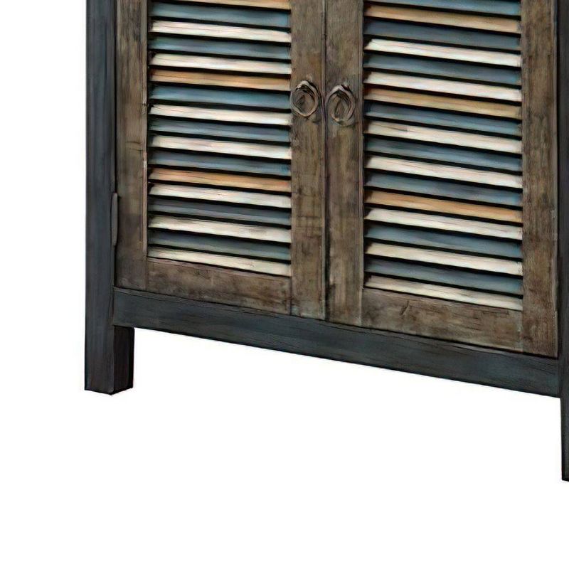 Cabinet Console Table Oak Teal - Acme Furniture, 6 of 11