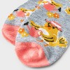 Women's Gardening Chick Low Cut Socks - Heather Gray/Peach 4-10: Recycled Polyester, Animal Icon Pattern - 3 of 3