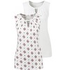 Women's 2 Pk Sleeveless Keyhole Tops - LASCANA - 4 of 4