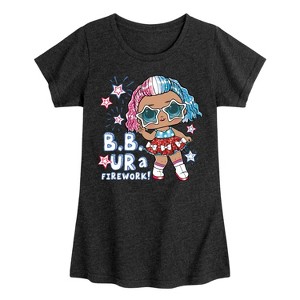 Girls' - LOL Surprise! - 4th of July Fitted Short Sleeve Graphic T-Shirt - 1 of 4