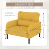Grungis Corduroy Accent Chairs with Widen Arms,Oversized Living Room Chairs,Comfy Chairs for Living Room,Bedroom - 3 of 4