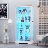 Fredees Glass Door Display Cabinet, 67.8" Adjustable Display Shelf with Curio Cabinet, Tall Bookcase with LED Lights & Motion Sensor for Toys & Books - 4 of 4