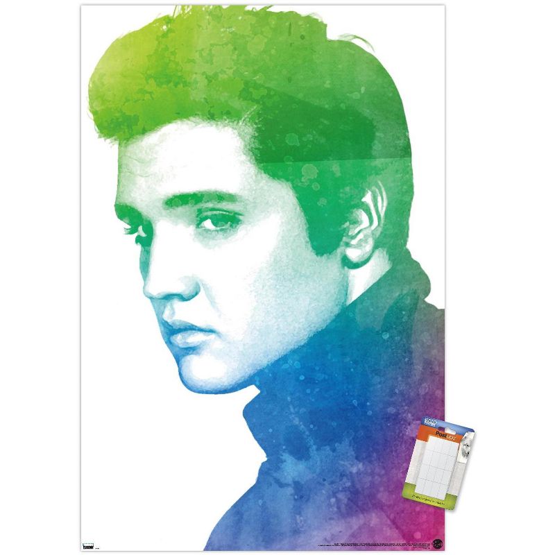 Trends International Elvis Presley - Watercolor Unframed Wall Poster Prints, 1 of 7