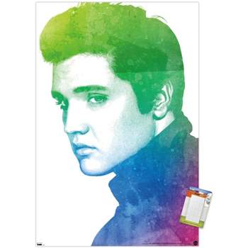 Trends International Elvis Presley - Watercolor Unframed Wall Poster Prints