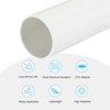 Unique Bargains High Impact Water Plumb Cable Sleeve PVC Rigid Round Pipes 13" Length - 3 of 3