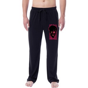 Universal Monsters Mens' The Wolfman Halloween Character Sleep Pajama Pants Black - 1 of 3