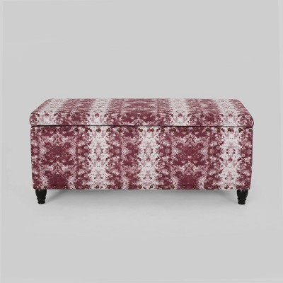 Brantwood Storage Ottoman Tie Dye Mauve - Christopher Knight Home