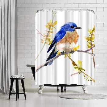 Shower Curtain Bluebird 6