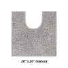 Micro Plush Collection 100% Polyester Solid Tufted Bathroom Rug with Gel Form Backing, Machine Washable, Tumble Dry Bath Mat - 2 of 4