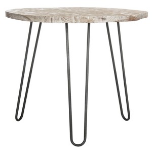 Mindy Wood Top Dining Table Natural - Safavieh