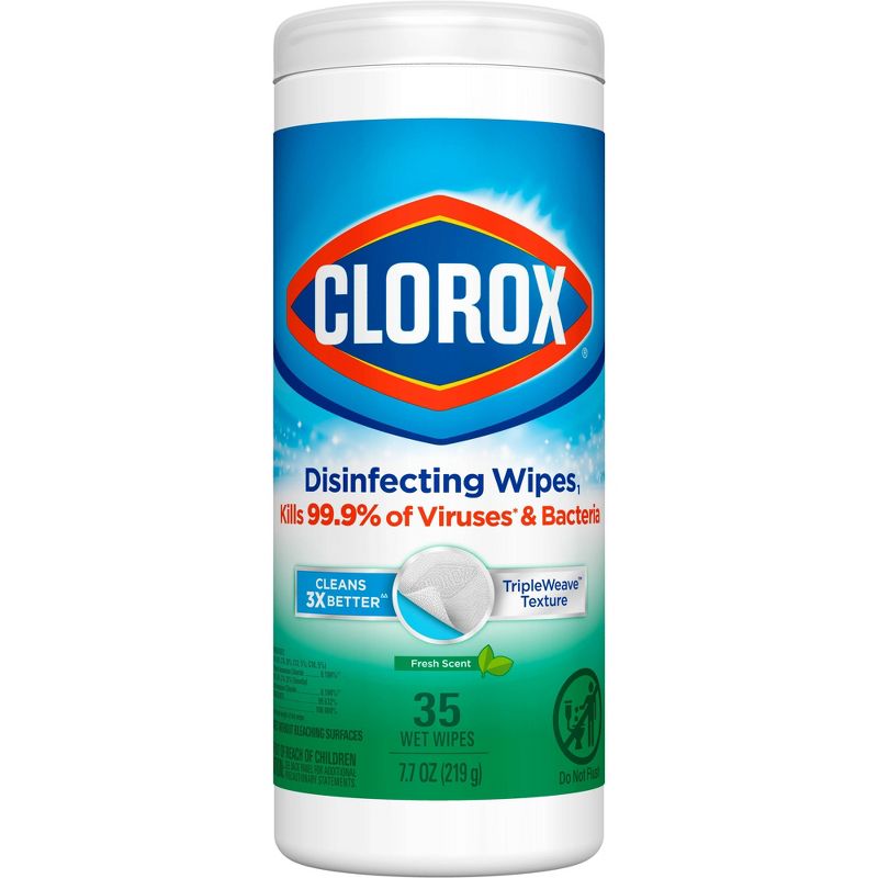 Clorox Fresh Scent Bleach Free Disinfecting Wipes, 3 of 17
