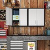 Munora - 2-Door Metal Wall Cabinet with Adjustable Shelves - Lockable Tool Storage for Garage/Utility Room - Black & Grey - 4 of 4