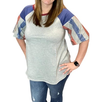 Women's Americana Puff Tee - E. Luna