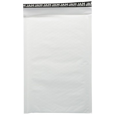 JAM Paper Bubble Lite Padded Mailers Size 3 8 1/2" x 13" White Kraft MOOP517I