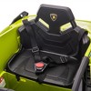Infurnic Baby Walkers Licensed Ride-On Car with Safety Belt, Double Doors, Rearview Mirrors, Children's Car Gifts, Green, 42.52"*24.41"*15.75" - 4 of 4