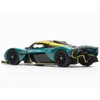 Aston Martin Valkyrie Green Metallic with Carbon Top 1/64 Die Cast Model Car by Pop Race - 3 of 3