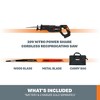 Worx Nitro WX516L.9 20V Power Share PRO 4.0Ah Cordless Reciprocating Saw with Brushless Motor (Tool Only) - 3 of 4