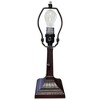 Amora Lighting Tiffany Style Floral Mission Style Table Lamp 8 Inches Wide - 4 of 4