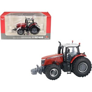 Massey Ferguson 8740 S Dyna VT Tractor Red with Silver Top 1/64 Diecast Model by SpecCast - 1 of 3