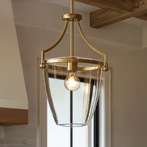 Urban Ambiance Luxury Transitional Pendant 16.75''H x 11.5''W,  Brushed Bronze Finish,  Coronado Collection, UHP4255 - 1 of 4
