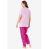 Dreams & Co. Women's Plus Size Graphic Tee PJ Set - 3 of 4