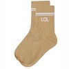 Memoi Girl's LOL Athletic Crew Socks - 3 of 4