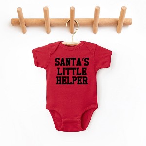 The Juniper Shop Santa's Little Helper Words Baby Bodysuit - 1 of 3