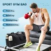 Men's and women's lightweight fitness bags, travel waterproof luggage bags with wet pockets, easy to clean travel bags - 4 of 4