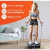 Vibration Plate Exercise Machine with Waist-Level Handlebar & Magnetic Acupoints (Dark Gray) - 2 of 3